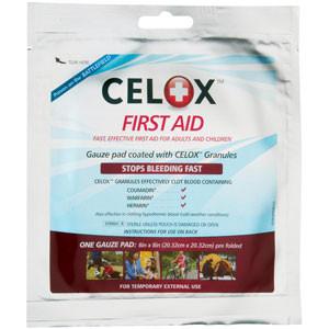 Celox Blood Clot Gauze Pad - Large 8" x 8" - mtrsuperstore
