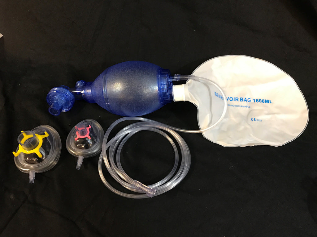Hudson Pediatric Disposable Resuscitation Bag with Flow Diverter, No Mask,  6/cs - Medex Supply